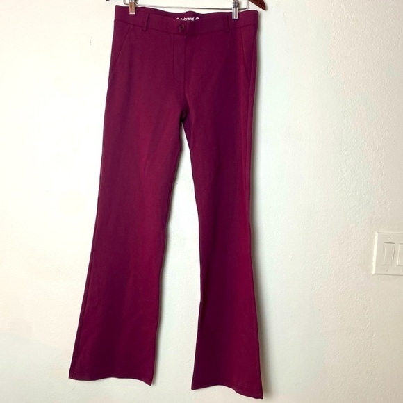 BETABRAND Womans Bootcut Yoga Classic Dress Pant Maroon Size Large - Picture 2 of 14